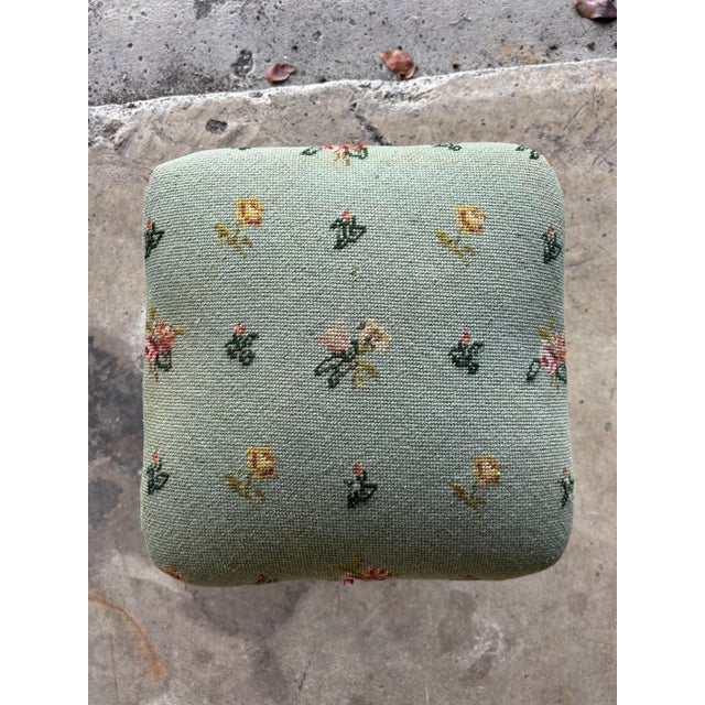 Antique Victorian Carved Wood Piano Stool With Needlepoint Seat, 19c For Sale - Image 4 of 8