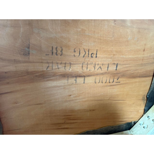 Vintage Limed Oak Compass Chair For Sale - Image 9 of 10