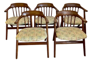Mid Century Danish Teak Dining Chairs Style Svend Madsen