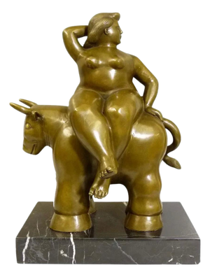 Unknown, Woman on Bull, Bronze