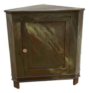 Vintage Wooden Corner Sideboard