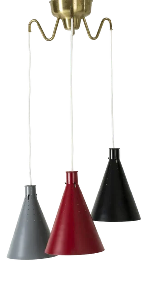 Modern Scandinavian Ceiling Lamp by Alf Svensson for Bergboms, 1950s