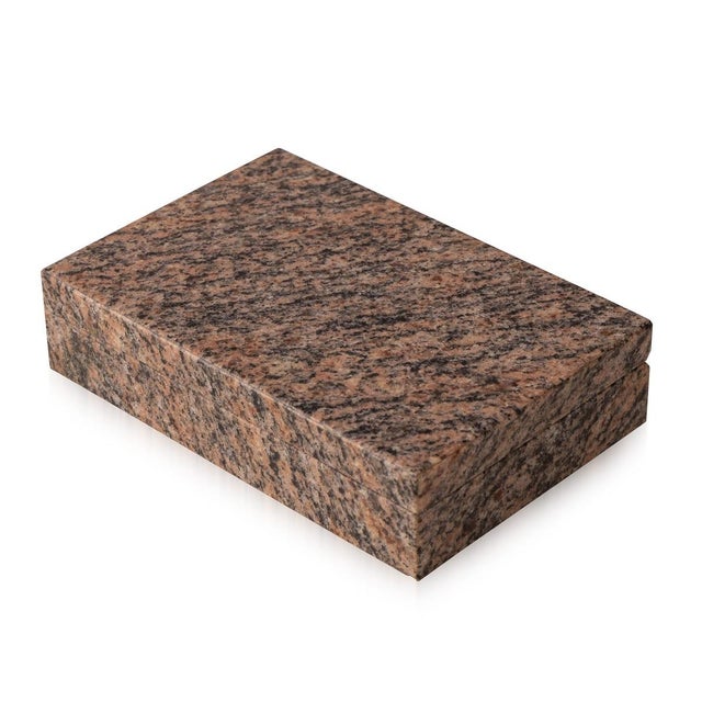 Vintage Italian Juparana Colombo Stone Box, 1960 For Sale - Image 3 of 9
