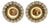 Pair Vienna Mythological Porcelain Plates in Pierced Gilt-Bronze Roman Frames For Sale