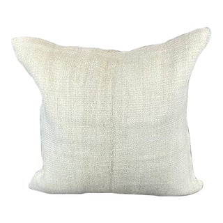 20 x 20 Hemp Pillow Turkish Cushion Natural Grayish White Pillow Cushion Cover For Sale