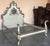 1900 - 1909 20th French Antique White and Giltwood Queen Bed With Original Painting For Sale - Image 5 of 12