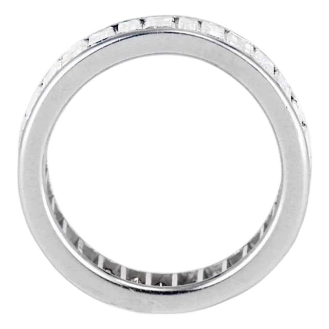 Late 20th Century Platinum Eterenety Band, Size 5 For Sale