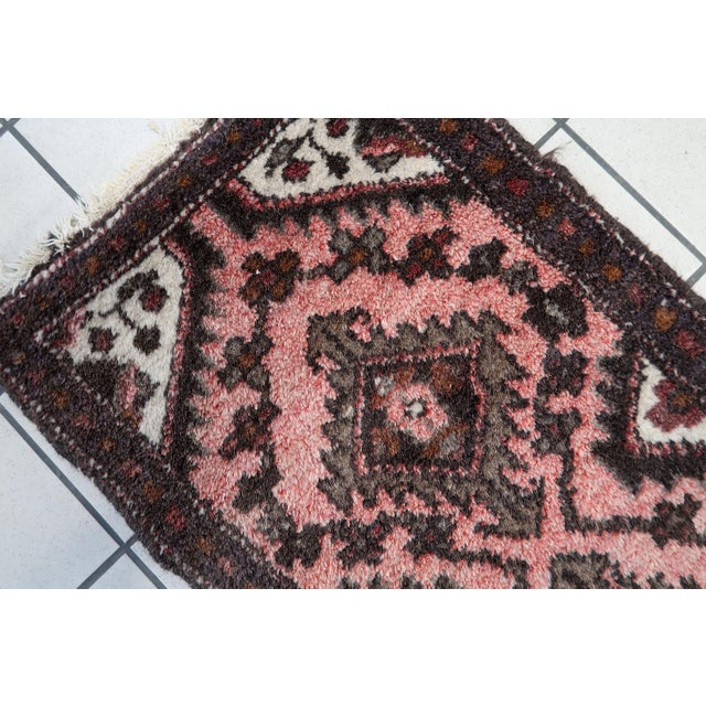 1960s 1960s, Handmade Vintage Uzbek Bukhara Runner 1.7' X 4.5' For Sale - Image 5 of 9