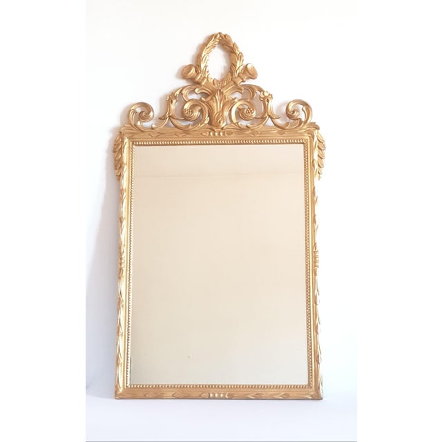 Louis XVI Style Gilt Mirror, 1950 For Sale - Image 10 of 11