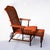 Superb vintage reclining chaise longue, made of bamboo and woven rattan in the late 19th or early 20th century in the...
