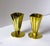 Scandinavian Modern Squared and Fluted Brass Vase by Gunnar Ander for Ystad-Metall, 1960s, Set of 2 For Sale - Image 9 of 10