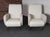 Pair of Italian Walnut and Gray and White Tweed Club Chairs After Marco Zanuso For Sale In New York - Image 6 of 18
