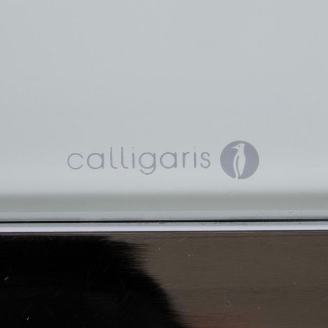 White Glass Extendable Dining Table from Calligaris For Sale - Image 8 of 11