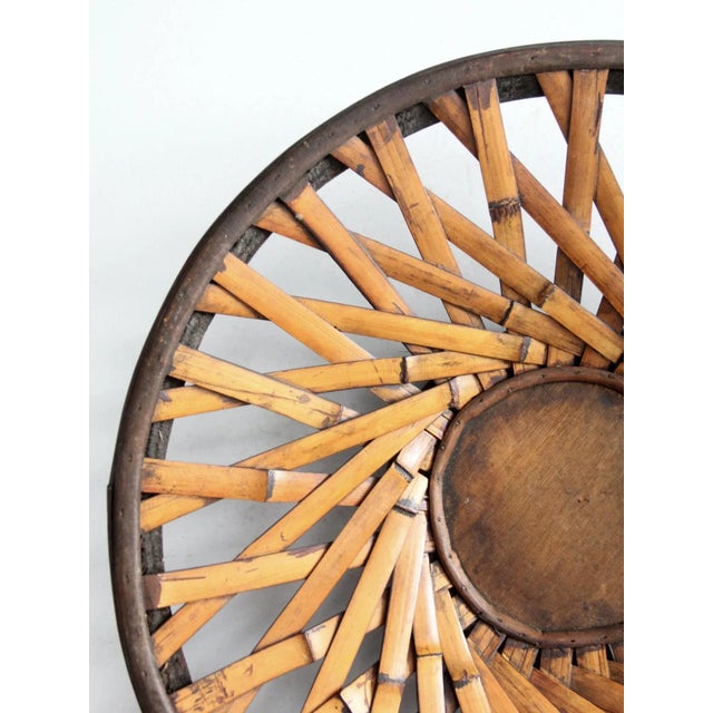 Vintage Woven Decorative Bowl For Sale - Image 4 of 8