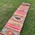 Boho Chic 1940s Pink Skinny Distressed Kilim Rug 1’10x10 For Sale - Image 3 of 7