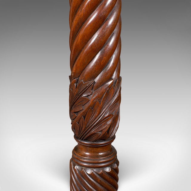 Pair of Large Antique Torchiere, English, Country House, Bust Stands, Victorian For Sale - Image 9 of 12