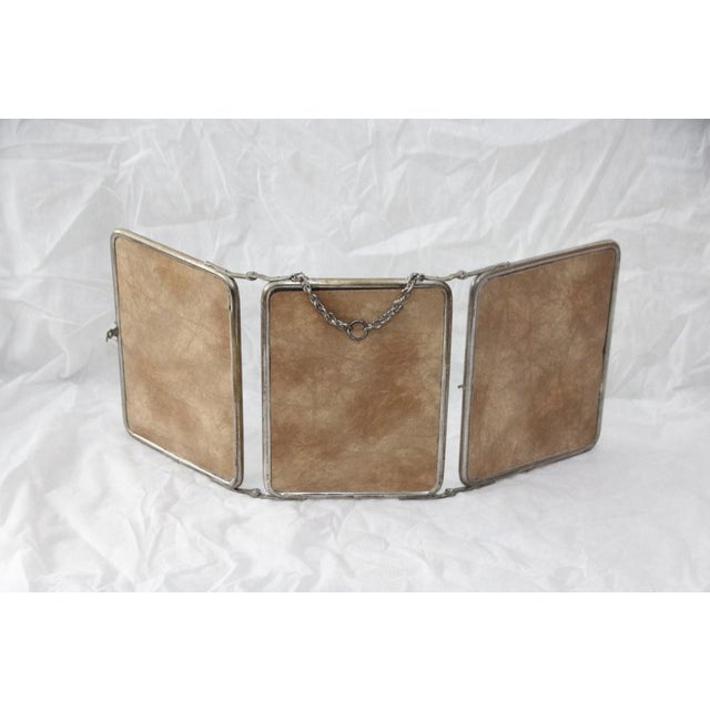 Vintage French Barber Mirror, 1950s For Sale - Image 10 of 16