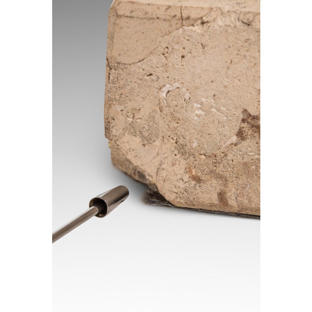 Mid-Century Post Modern Italian Cantilever Freestanding 6 Foot Floor Lamp With Travertine Base, Italy, C. 1980s For Sale - Image 15 of 15