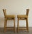 Late 20th Century Pair, McGuire San Francisco Woven Rawhide Counter Stools, Late 20th Century For Sale - Image 5 of 10