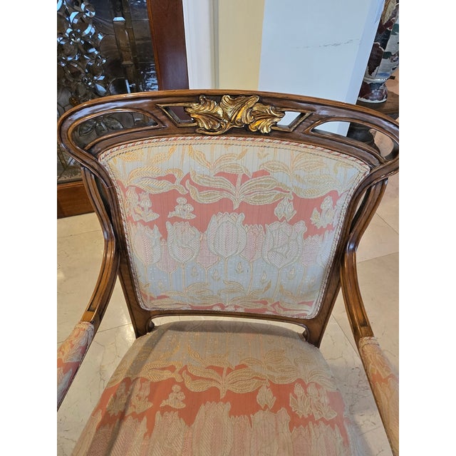 Louis Majorelle Late 19th Century French Art Nouveau Fauteuils Manner of Majorelle - A Pair For Sale - Image 4 of 12