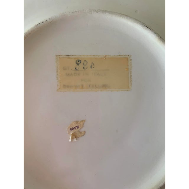 Ceramic Vintage Zebra Plates for Bonwit Teller - Set of 6 For Sale - Image 7 of 11