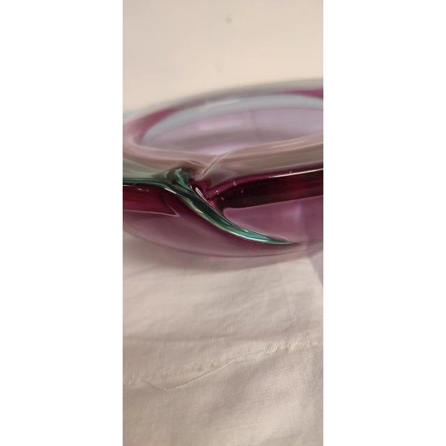 Boho Chic Murano Crystal Ashtray, Italy, 1970s For Sale - Image 3 of 11