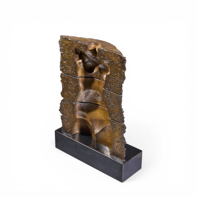 Josep Maria Subirachs Nude Torso Bronze Sculpture For Sale - Image 9 of 9