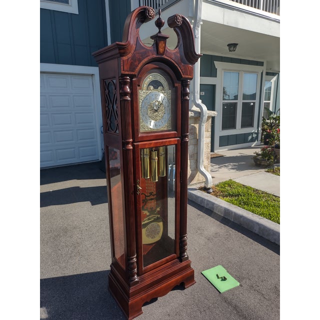 1990s Howard Miller Grandfather Clock Chairish