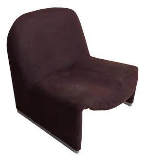 Italian ‘Alky’ Chair in Brown Upholstery Attributed to Giancarlo PIretti for Castelli, 1969