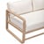 Wood Palata Cream Performance Fabric Outdoor Sofa For Sale - Image 7 of 9