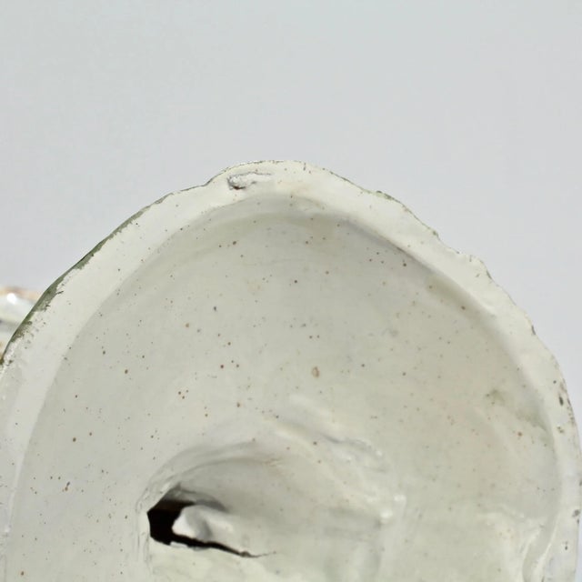 Late 18th Century Antique English Staffordshire Prattware Pottery Rooster or Cockrel Figurine For Sale - Image 5 of 13