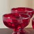 1960s Ruby Red Coupe Glasses - Set of 5 For Sale - Image 10 of 11
