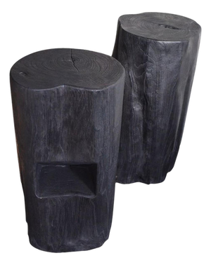 Andrianna Shamaris Teak Wood Bar Stool