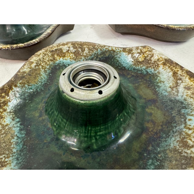 Mid-Century Modern German Ceramic Wall Light Sconce from Hustadt Leuchten, 1960s For Sale - Image 3 of 12