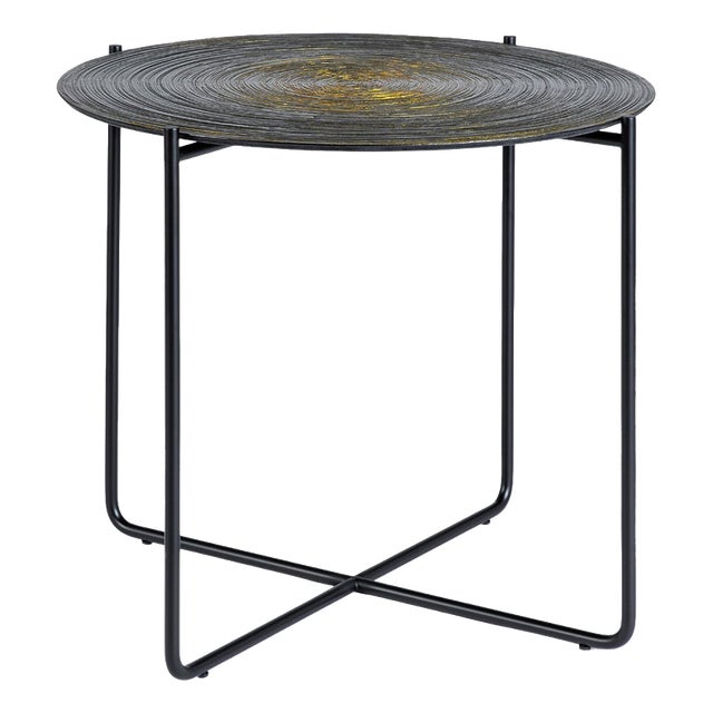 Concentric Gold Isola 500 Coffee Table by Disain1971 For Sale