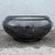 Black Postmodern Black Tessellated Stone Swivel Top Coffee Table With Extension and Brass Inlay For Sale - Image 8 of 9