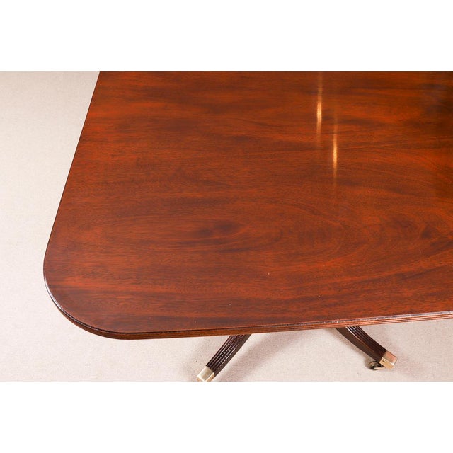 Vintage Triple Pillar Dining Table by William Tillman, 1980s For Sale - Image 16 of 18