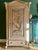 Beautiful painted pine cupboard we have added a chinoiserie door panel. The press has a gorgeous aged patina, painted a...