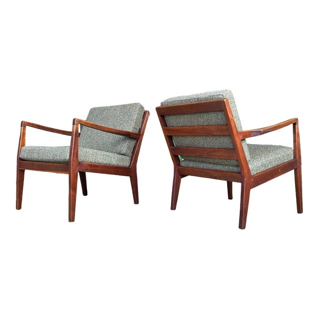Pair of Arden Riddle Studio Furniture Arm Lounge Chairs For Sale