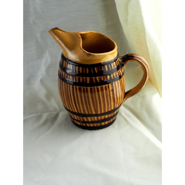 Early 20th Century Provencal Pottery, French Folk Art French Pub / Café Jug For Sale - Image 11 of 12