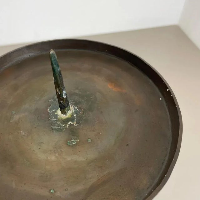 Large Brutalist Bronze Candleholder from Manfred Bergmeister, 1970s For Sale - Image 12 of 18