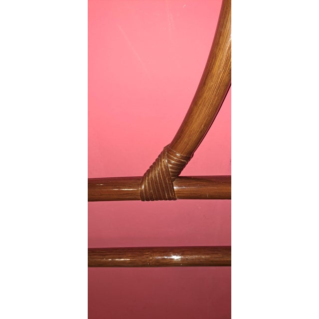 1980s Vintage Bamboo and Wicker Headboard, 1980 For Sale - Image 5 of 10
