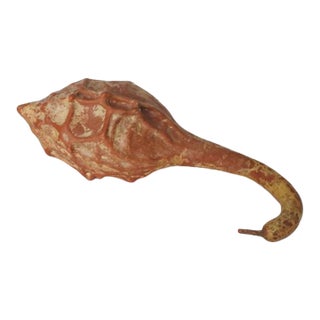 Large Late 20th Century Hand-Painted Brown Gourd Fall Decor For Sale