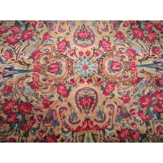 Antique Persian Kerman Laver Carpet, Circa 1920s, 8'8" X 14'9" For Sale - Image 12 of 14
