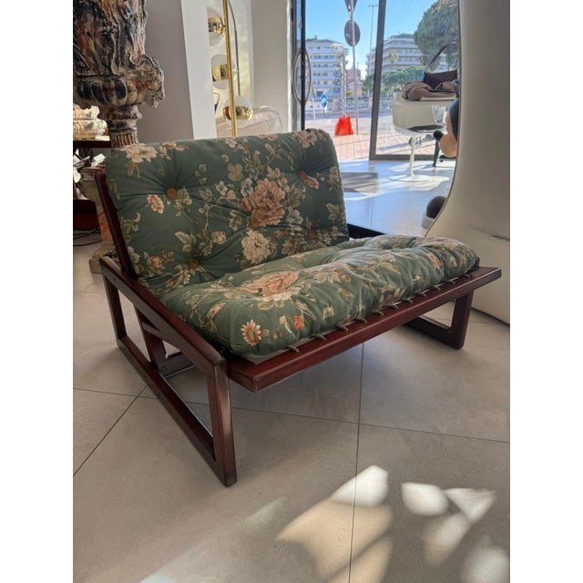 Patina armchair with original fabric This piece has an attribution mark, I am sure that it is completely authentic and...