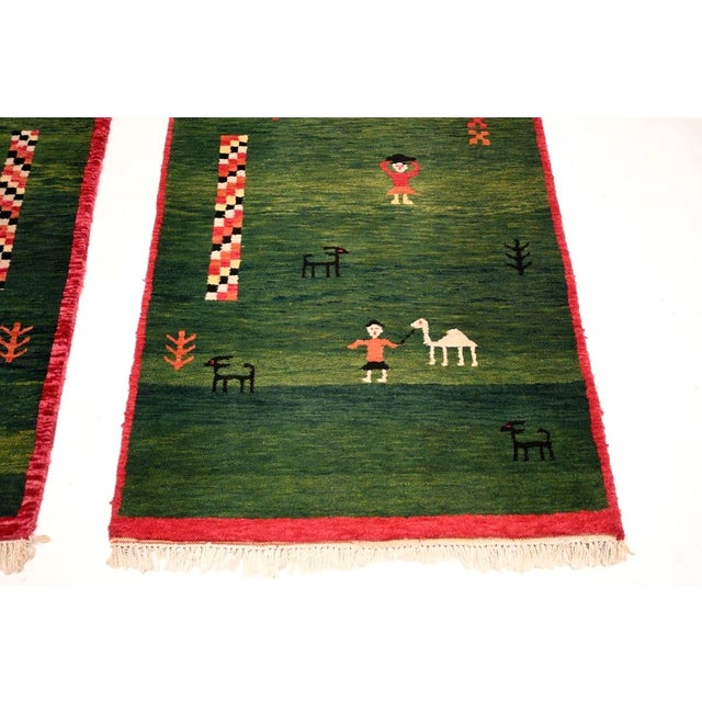 Vintage Gabbeh Rugs, 1950, Set of 2 For Sale - Image 6 of 11