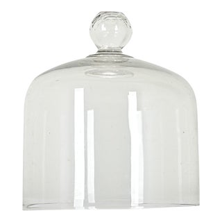 English 19th Century Glass Cheese Dome For Sale