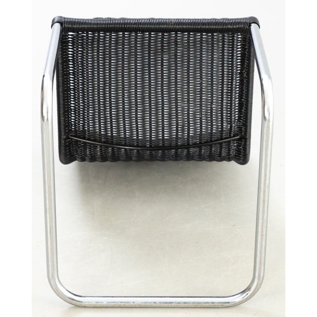 Cantilever D41 Chair in Black Rattan by Marcel Breuer for Tecta For Sale - Image 6 of 7