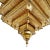 Moroccan Vintage Brass Pyramid Dot Pendant Light Medium For Sale - Image 3 of 6