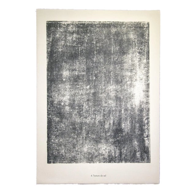 Texture de sol - From Sols, Terres is an original black and white lithograph realized by Jean Dubuffet (1901 Le Havre -...